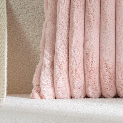 Coussin à fausses rayures de couleurs unies