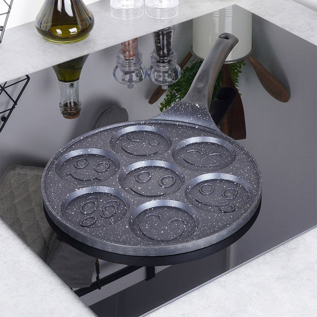 Pannenkoeken- en Eierpan (27 cm) met 7 Holtes