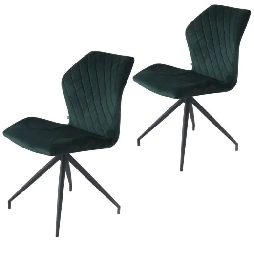 Eetkamerstoelen Velvet & Bouclé - Set van 2