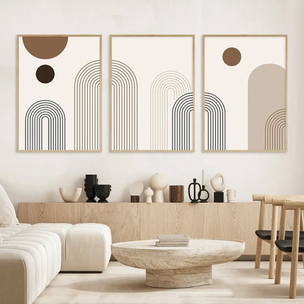 Abstracte Geometrische Posters - Scandinavische Muurkunst