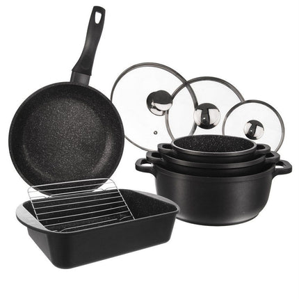 Kookgerei Set (9-delig) - Non-stick Granieten Coating