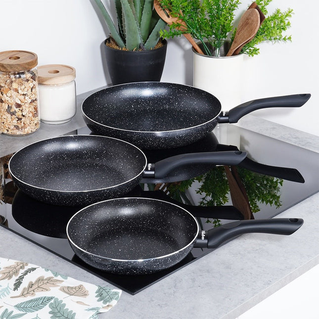 Set van 3 pannen - Zwart