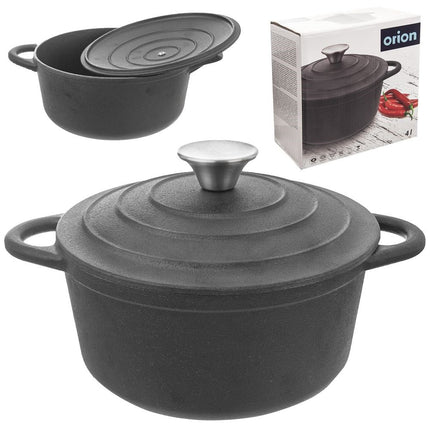 Gietijzeren Pan met Deksel (4L)
