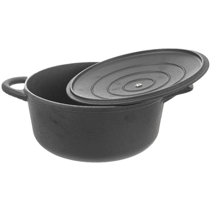 Gietijzeren Pan met Deksel (4L)