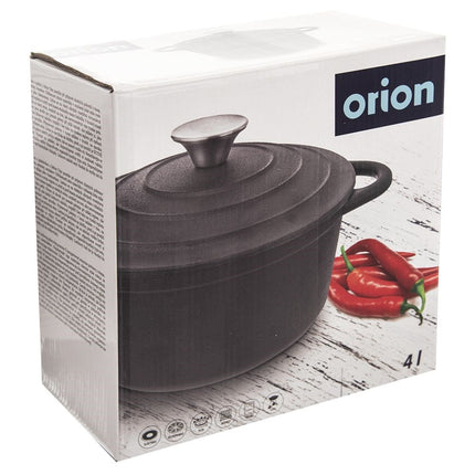 Gietijzeren Pan met Deksel (4L)