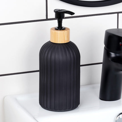 Zeepdispenser Glas Zwart