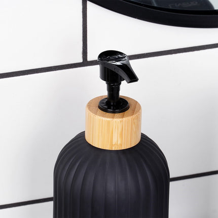 Zeepdispenser Glas Zwart