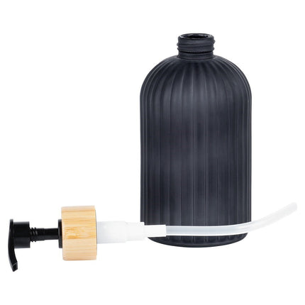 Zeepdispenser Glas Zwart