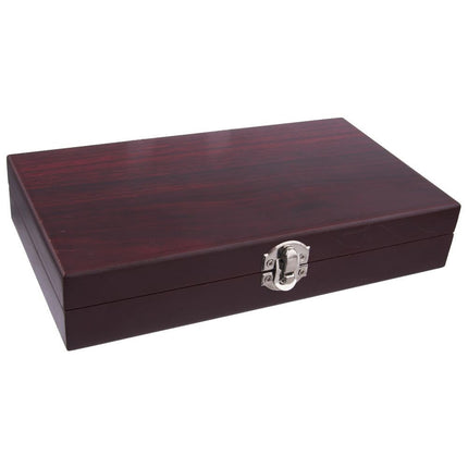 Luxe Wijnaccessoires Set - Houten Cadeaubox