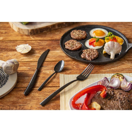 Zwarte Bestekset 24-delig – BLACK LUXURY Serie