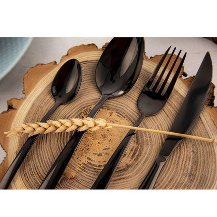 Zwarte Bestekset 24-delig – BLACK LUXURY Serie