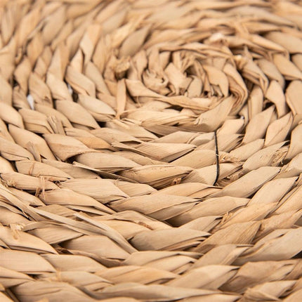 Waterhyacint Placemat Rond Ø35 cm – Natuurlijke Tafelonderlegger 1STK