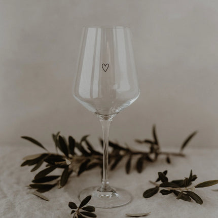 Design Wijnglas met Hart