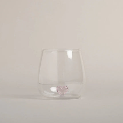 Design Drinkglas met 3D Hart