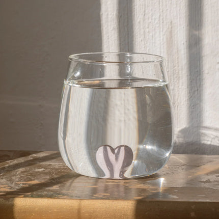 Design Drinkglas met 3D Hart