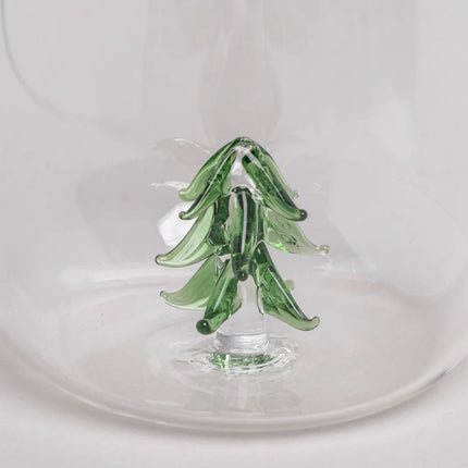 Design Drinkglas 3D met kerstboompje