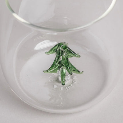 Design Drinkglas 3D met kerstboompje