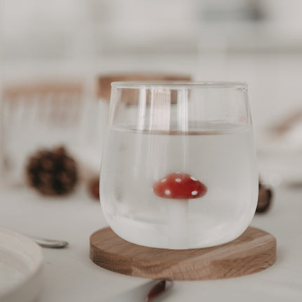 Design Drinkglas met 3D paddenstoel