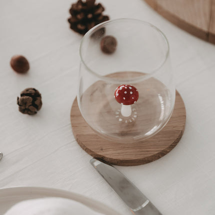 Design Drinkglas met 3D paddenstoel