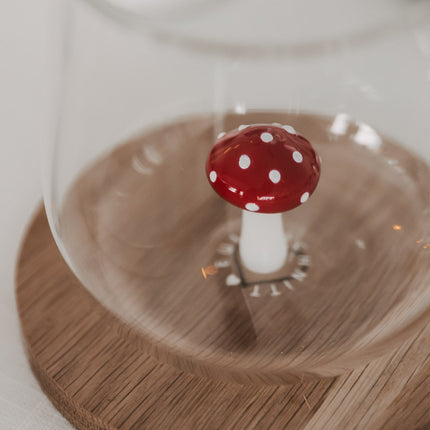 Design Drinkglas met 3D paddenstoel